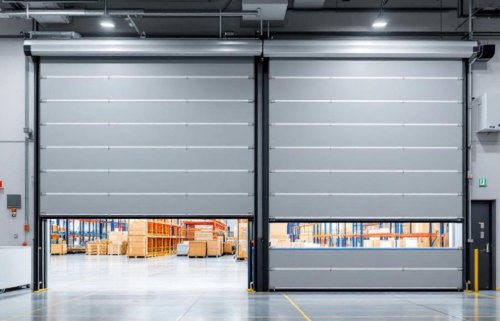 Portoni industriali ad impacchettamento rapido